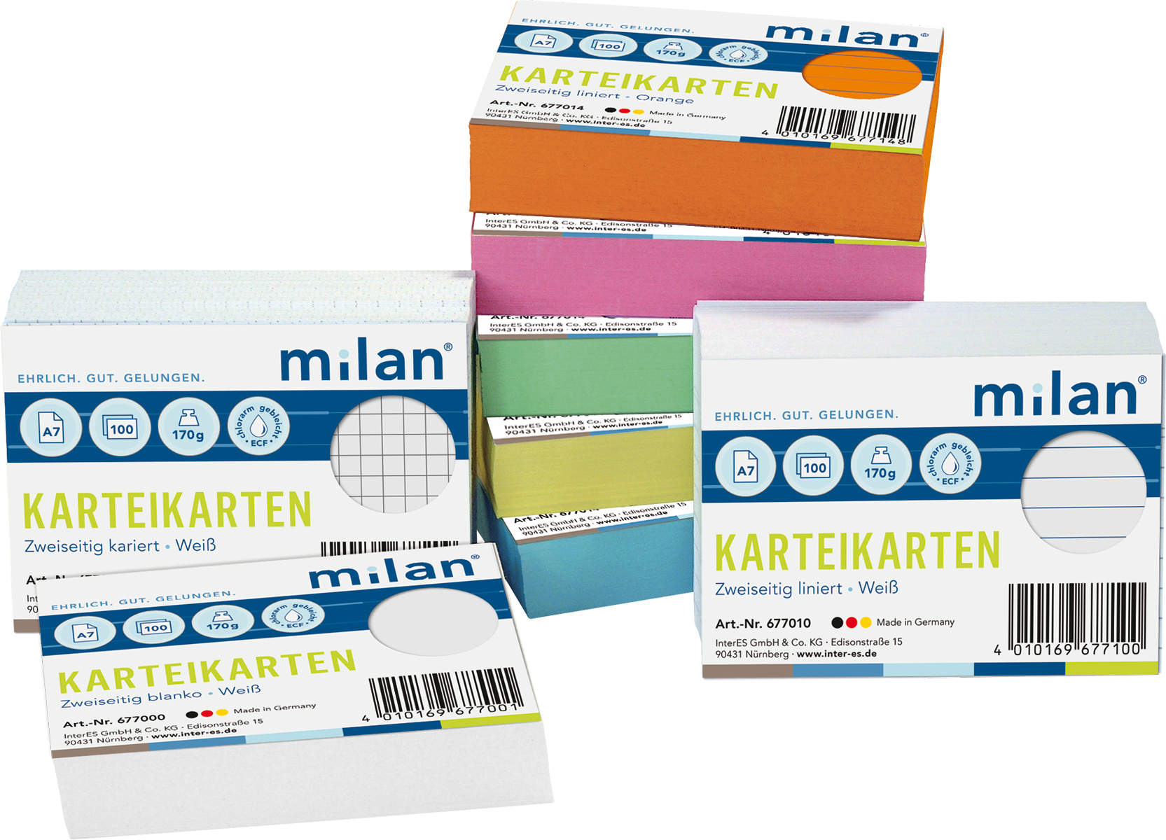 Karteikarten A7, liniert, rosa, 100 Stück